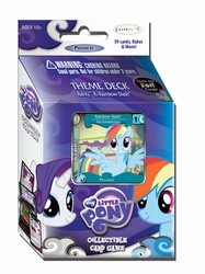 Size: 1195x1600 | Tagged: safe, enterplay, rainbow dash, rarity, g4, my little pony collectible card game, premiere, ccg