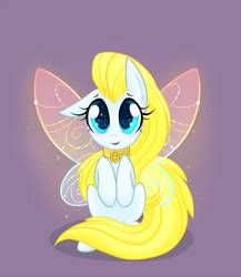 Size: 1000x1154 | Tagged: dead source, safe, artist:meekcheep, oc, oc only, oc:sunbasker, flutter pony, pony, g1, g4, blushing, collar, cute, g1 to g4, generation leap, solo
