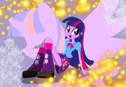 Size: 1975x1363 | Tagged: safe, artist:thegreatrouge, twilight sparkle, equestria girls, g4, female, solo