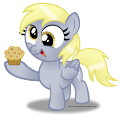 Size: 1024x979 | Tagged: safe, artist:aleximusprime, derpy hooves, pegasus, pony, g4, female, mare, muffin, simple background, solo, transparent background