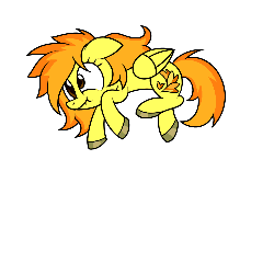 Size: 500x500 | Tagged: safe, artist:php92, spitfire, pegasus, pony, g4, animated, female, hooves, mare, simple background, solo, spinning, unshorn fetlocks