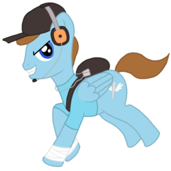 Size: 600x600 | Tagged: safe, artist:thacrazeddoktor, pony, fanfic, ponified, scout (tf2), solo, team fortress 2, waking nightmares