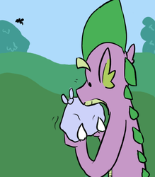 Size: 504x576 | Tagged: safe, derpy hooves, spike, pegasus, pony, g4, askspikeandrarity, female, mare