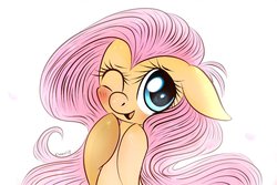 Size: 1093x730 | Tagged: safe, artist:crocelif, fluttershy, g4, female, solo