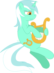 Size: 1547x2102 | Tagged: safe, artist:arastane-siryphia, lyra heartstrings, pony, unicorn, g4, commission, female, lyre, mare, simple background, solo, transparent background