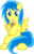 Size: 1108x1707 | Tagged: safe, artist:arastane-siryphia, oc, oc only, oc:blueberry blitz, pegasus, pony, female, ice cream, mare, solo, tongue out