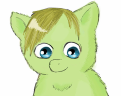 Size: 731x579 | Tagged: safe, artist:waggytail, fluffy pony, fluffsona, fluffy pony original art, solo