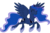 Size: 10000x6649 | Tagged: safe, artist:sirhcx, princess luna, pony, g4, absurd resolution, eyes closed, female, simple background, solo, transparent background, vector