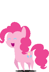Size: 466x685 | Tagged: safe, artist:batmanbrony, pinkie pie, g4, animated, bouncing, female, happy, hopping, jumping, pointy ponies, pronking, smiling, solo