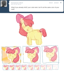 Size: 634x714 | Tagged: safe, artist:votum, apple bloom, ask apple bloom, g4, ask, female, solo, tumblr