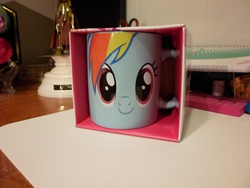 Size: 4608x3456 | Tagged: safe, rainbow dash, g4, cute, dashabetes, gilgamesh, irl, merchandise, mug, photo