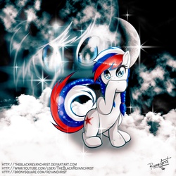 Size: 3000x3000 | Tagged: safe, artist:theblackrevanchrist, oc, oc only, oc:marussia, mascot, nation ponies, russia, solo