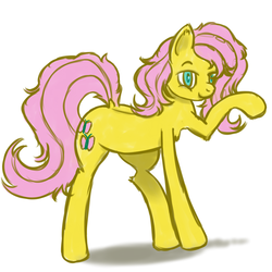 Size: 1000x1000 | Tagged: artist needed, source needed, safe, fluttershy, pony, g4, female, solo, wingless