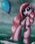 Size: 1063x1375 | Tagged: safe, artist:grennadder, pinkie pie, g4, balloon, big hooves, female, long legs, rain, solo, wet mane