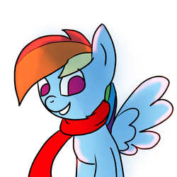 Size: 2000x2000 | Tagged: safe, artist:screwballthepirate, rainbow dash, g4, clothes, female, scarf, solo