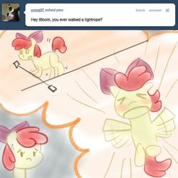 Size: 500x500 | Tagged: safe, apple bloom, g4, ask, tumblr