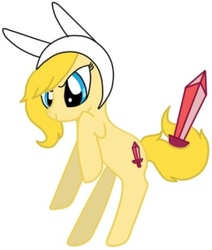 Size: 450x531 | Tagged: safe, artist:sey--yes, pony, adventure time, female, fionna the human, ponified, solo