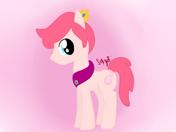 Size: 1280x960 | Tagged: safe, artist:sey--yes, pony, adventure time, ponified, prince gumball, rule 63, solo