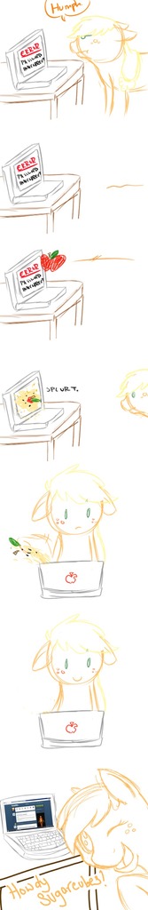 #456322 - safe, applejack, ask ol applejack, apple, ask, computer ...