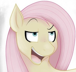 Size: 392x375 | Tagged: safe, artist:rosewhistle, fluttershy, g4, dreamworks face, female, solo