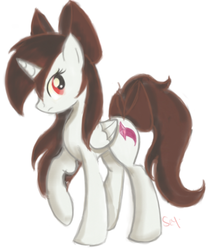 Size: 447x538 | Tagged: safe, artist:sey--yes, oc, oc only, alicorn, pony, alicorn oc, solo