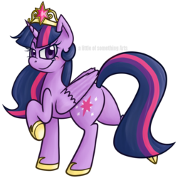 Size: 723x724 | Tagged: safe, artist:alittleofsomething, twilight sparkle, alicorn, pony, g4, butt, female, mare, plot, simple background, solo, transparent background, twilight sparkle (alicorn)