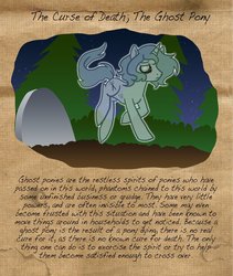 Size: 821x972 | Tagged: safe, artist:the-clockwork-crow, oc, oc only, ghost, ghost pony, undead, gravestone, misspelling, text
