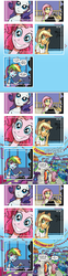 Size: 598x2398 | Tagged: safe, idw, official comic, applejack, fluttershy, pinkie pie, rainbow dash, rarity, equestria girls, g4, spoiler:comic, cap, comic, hat, idw advertisement, mane six, preview