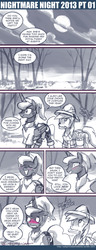 Size: 550x1437 | Tagged: safe, artist:johnjoseco, daring do, derpy hooves, princess luna, alicorn, pony, ask princess molestia, blushing, clothes, comic, costume, link, nightmare night, the legend of zelda, tumblr