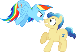 Size: 4150x2827 | Tagged: safe, artist:vector-brony, ivory, ivory rook, rainbow dash, crystal pony, pony, g4, confrontation, high res, nose wrinkle, simple background, transparent background, vector