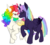 Size: 1050x935 | Tagged: dead source, safe, artist:toastiepony, oc, oc only, oc:eventide crescent, oc:morningstar prism, alicorn, pony, alicorn oc, duo, female, mare, rainbow hair