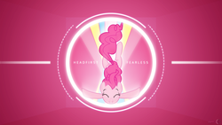 Size: 1920x1080 | Tagged: safe, artist:adrianimpalamata, artist:omniduck, pinkie pie, g4, diving, smiling, vector, wallpaper