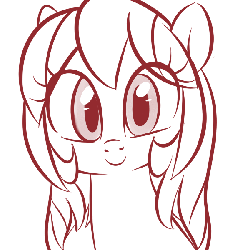 Size: 600x600 | Tagged: safe, artist:jessy, part of a set, oc, oc only, oc:palette swap, earth pony, pony, :p, animated, blushing, cute, ear flick, face, solo, tongue out