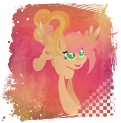 Size: 901x916 | Tagged: safe, artist:rariedash, oc, oc only, oc:peaches dawn, pegasus, pony, cutie mark, female, hooves, lineless, mare, open mouth, solo, spread wings, wings