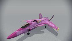 Size: 1920x1080 | Tagged: safe, pinkie pie, g4, ace combat, asf-x shinden ii, barely pony related, customized toy, customized vehicle, jet