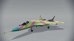 Size: 1920x1080 | Tagged: safe, fluttershy, g4, ace combat, barely pony related, customized vehicle, jet, pak-fa