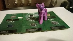 Size: 2592x1456 | Tagged: safe, twilight sparkle, g4, blind bag, intel, pentium iii, wat