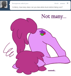 Size: 630x675 | Tagged: safe, artist:skoon, berry punch, berryshine, earth pony, pony, ask berry punch, g4, ask, female, majestic as fuck, solo, tumblr