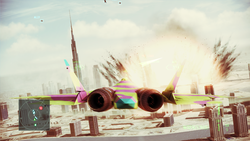 Size: 1920x1080 | Tagged: safe, screencap, fluttershy, g4, ace combat, barely pony related, explosion, nuclear weapon
