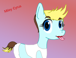 Size: 680x514 | Tagged: safe, pony, miley cyrus, ponified, solo