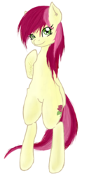 Size: 497x980 | Tagged: safe, artist:roadsiderowan, roseluck, earth pony, pony, g4, bipedal, female, simple background, solo, transparent background