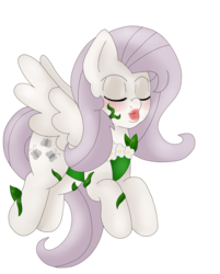 Size: 1839x2287 | Tagged: safe, artist:blackbewhite2k7, fluttershy, pegasus, pony, g4, batman, female, kissing, lipstick, poison ivy, poison ivyshy, simple background, solo, transparent background, vector