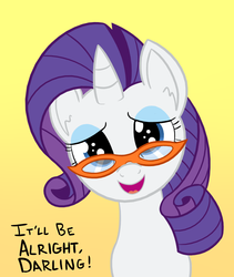 Size: 800x950 | Tagged: artist needed, safe, rarity, pony, unicorn, g4, female, glasses, mare, positive ponies, solo