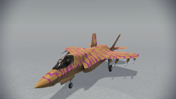 Size: 1920x1080 | Tagged: safe, scootaloo, g4, ace combat, barely pony related, customized vehicle, f-35 lightning ii, jet