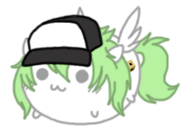 Size: 191x139 | Tagged: safe, artist:asklithuaniapony, :3, blob, chibi, chubbie, hat, lowres, n, natural harmonia gropius, pokémon, ponified, simple background, solo, transparent background