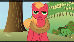 Size: 1366x768 | Tagged: safe, big macintosh, earth pony, pony, turnabout storm, g4, double rainboom puppet, looking at you, male, solo, stallion