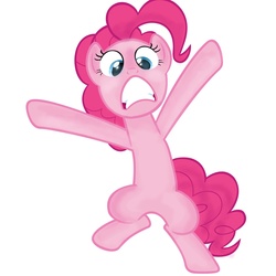 Size: 2048x2048 | Tagged: safe, edit, pinkie pie, g4, female, inverted mouth, shading, solo