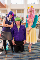 Size: 3684x5520 | Tagged: safe, fluttershy, spike, twilight sparkle, human, g4, cosplay, irl, irl human, photo