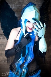 Size: 2848x4288 | Tagged: safe, artist:youronlydoll, nightmare moon, human, g4, cosplay, irl, irl human, photo, solo