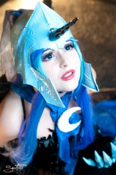 Size: 2848x4288 | Tagged: safe, artist:youronlydoll, nightmare moon, human, g4, cosplay, irl, irl human, photo, solo